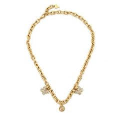 Zestaw naszyjnik i kolczyki Guess. Żółte kolczyki Guess, złote. Za 378.99 zł.