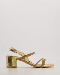 SANDAŁY NA OBCASIE 8206 SINT ORO CO. Sandały Venezia, bez wzorów, ze skóry, bez obcasa, na obcasie, bez zapięcia. Za 299.00 zł.