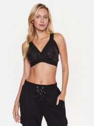 Liu Jo Sport Top TA3215 J6351 Czarny Slim Fit. Czarne topy sportowe Liu Jo Sport, xs, bez wzorów, z syntetyku. Za 399.99 zł.