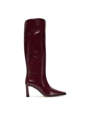 MICHAEL Michael Kors Kozaki Darrah 40F5DRMB5A Czerwony. Czerwone kozaki MICHAEL Michael Kors, bez wzorów, z lakierowanej skóry, bez obcasa, na szpilce, bez zapięcia. Za 1,469.00 zł.