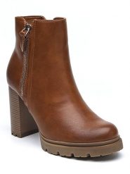 Sixth Sens Botki w kolorze karmelowym rozmiar: 41. Brązowe botki Sixth Sens, bez wzorów, z materiału, eleganckie, bez obcasa, bez zapięcia. Za 151.90 zł.