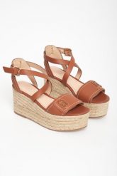 Sandały damskie na koturnie LIU JO. Sandały Liu Jo, bez wzorów, bez obcasa, na koturnie, bez zapięcia. Za 399.00 zł.