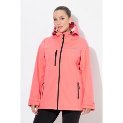 Damskie Kurtka softshell HYPRAR hydrofobowa stretch odblask. Brązowe kurtki przejściowe sportowe Ulla Popken, plus size, bez wzorów, z elastanu, bez kaptura, trekkingowe. Za 479.99 zł.