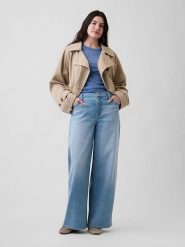 GAP Dżinsy - Comfort fit - w kolorze błękitnym rozmiar: W27. Niebieskie jeansy GAP, bez wzorów, klasyczne, z podwyższonym stanem. Za 128.55 zł.