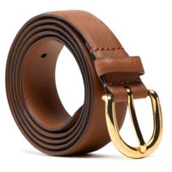 Pasek Damski LAUREN RALPH LAUREN. Brązowe paski Lauren Ralph Lauren, bez wzorów. Za 239.99 zł.