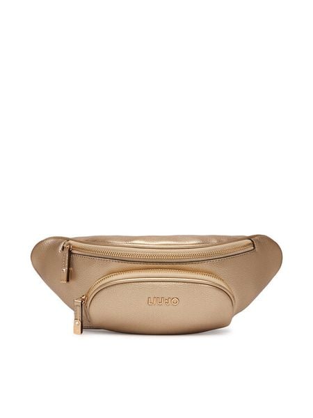 Liu Jo Nerka AA6213 E1012 Złoty. Żółte nerki i saszetki Liu Jo, bez wzorów, ze skóry, bez dodatków. Za 308.99 zł.