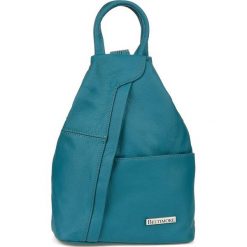 Plecak skórzany morski Beltimore Q60. Zielone plecaki bez wzorów, z materiału, małe, bez dodatków. Za 199.99 zł.