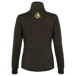 Bluza jeździecka damska EQUESTRIAN QUEEN Arianna 24AW zasuwana. Brązowe bluzy EQUESTRIAN QUEEN, xs, bez wzorów, eleganckie, bez ramiączek, bez kaptura. Za 268.99 zł.