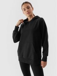 4F Bluza 4FAW23TSWSF0725 Czarny Regular Fit. Czarne bluzy 4f, xs, bez wzorów, z bawełny, bez kaptura. Za 99.99 zł.