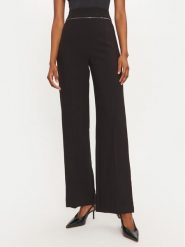 Rinascimento Spodnie materiałowe 1000768842378 Czarny Regular Fit. Czarne spodnie materiałowe Rinascimento, bez wzorów, z materiału. Za 269.99 zł.