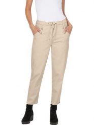 Heine Spodnie w kolorze beżowym rozmiar: 50. Brązowe spodnie materiałowe Heine, bez wzorów, z materiału. Za 95.92 zł.