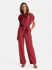 Swing Kombinezon 3AG01000 Czerwony Loose Fit. Czerwone sukienki Swing, bez wzorów, z syntetyku, bez kołnierzyka, bez ramiączek. Za 419.99 zł.