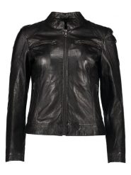 Bugatti Skórzana kurtka w kolorze czarnym rozmiar: 40. Czarne kurtki Bugatti, bez wzorów, ze skóry, bez kaptura. Za 717.99 zł.