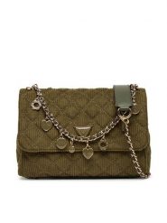 Guess Torebka Giully II HWCG96 73200 Zielony. Zielone kopertówki Guess, z aplikacjami, z materiału, wizytowe, bez dodatków. Za 399.99 zł.