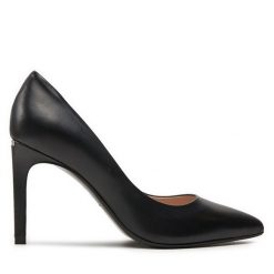 Szpilki Calvin Klein. Czarne szpilki Calvin Klein, bez wzorów, bez obcasa, na szpilce, bez zapięcia. Za 539.99 zł.