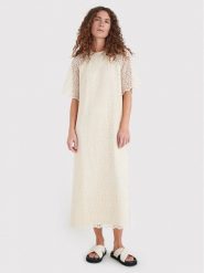 InWear Sukienka letnia Jasmin 30107302 Beżowy Loose Fit. Brązowe sukienki InWear, m, bez wzorów, z bawełny, bez kołnierzyka, bez ramiączek. Za 409.99 zł.