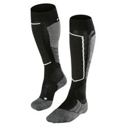 Podkolanówki damskie Falke SK2 Wool. Czarne skarpetki Falke, bez wzorów. Za 252.50 zł.