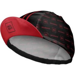 Czapka rowerowa z daszkiem dla dorosłych Velosock. Czarne czapki z daszkiem VELOSOCK, bez wzorów, sportowe. Za 89.99 zł.