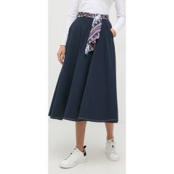 MAX&Co. spódnica bawełniana kolor granatowy midi rozkloszowana. Niebieskie spódnice MAX&Co., s, bez wzorów, z bawełny, midi, rozkloszowane. W wyprzedaży za 529.99 zł.