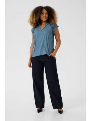 Cream Bluzka w kolorze błękitnym rozmiar: 46. Niebieskie bluzki Cream, bez wzorów, z koronki, bez kołnierzyka, bez ramiączek. Za 86.99 zł.