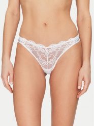 Guess Stringi O4YE01 PZ01C Biały. Białe stringi Guess, z aplikacjami, z syntetyku. Za 99.99 zł.
