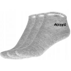 Skarpetki Do Kostek Unisex Dla Dorosłych Quarro 3pak. Szare skarpetki Hi-tec, bez wzorów. Za 37.99 zł.