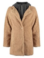 Roadsign Płaszcz pluszowy w kolorze jasnobrązowym rozmiar: XL. Brązowe płaszcze Roadsign, xl, bez wzorów, bez kaptura. Za 208.99 zł.