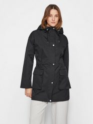 Vila Parka Kahara 14089615 Czarny Regular Fit. Czarne płaszcze Vila, bez wzorów, z syntetyku, bez kaptura. Za 159.99 zł.