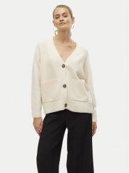 Vero Moda Kardigan Boom 10320457 Beżowy Loose Fit. Brązowe swetry Vero Moda, s, bez wzorów, z syntetyku, bez ramiączek. Za 139.99 zł.