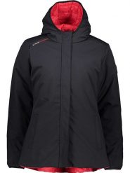 Peak Mountain Dwustronnna kurtka zimowa w kolorze czarno-czerwonym rozmiar: S. Czarne kurtki Peak Mountain, na zimę, m, bez wzorów, z puchu, bez kaptura. Za 198.70 zł.