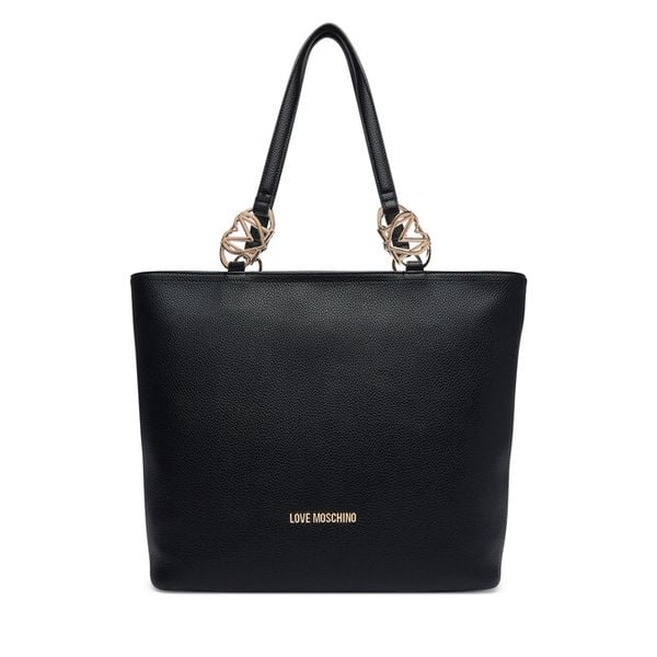 Torebka LOVE MOSCHINO. Czarne shopper bag Love Moschino, bez wzorów, bez dodatków. Za 1,009.00 zł.