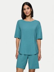 Triumph Piżama Timeless Sensuality 10222627 Turkusowy Relaxed Fit. Niebieskie piżamy Triumph, bez wzorów, z lyocellu, bez kołnierzyka, bez ramiączek. Za 179.99 zł.