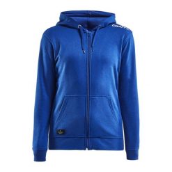 Damska bluza z kapturem zapinana na zamek Craft community. Zielone bluzy Craft, l, bez wzorów, z bawełny, z kapturem. Za 254.70 zł.