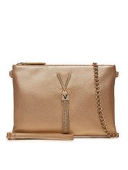 Valentino Torebka Divina VBS1R419G Złoty. Żółte kopertówki Valentino, bez wzorów, ze skóry, wizytowe, bez dodatków. Za 209.99 zł.