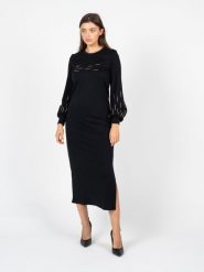 Liu Jo Sukienka | TF2239 J6182 | Kobieta | Czarny. Czarne sukienki Liu Jo, na co dzień, uniwersalny, bez wzorów, z elastanu, glamour, bez kołnierzyka, bez ramiączek, maxi, dopasowane. W wyprzedaży za 299.00 zł.