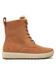 ECCO Trzewiki Soft 7 Tred W 45042301291 Brązowy. Brązowe botki ECCO, bez wzorów, ze skóry, bez obcasa, na płaskiej podeszwie, bez zapięcia. Za 679.99 zł.