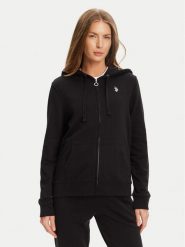 U.S. Polo Assn. Bluza WUP1512 Czarny Regular Fit. Czarne bluzy U.S. Polo Assn., l, bez wzorów, z bawełny, bez ramiączek, bez kaptura. Za 269.99 zł.