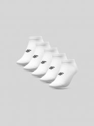 4F Skarpetki krótkie (5-pack) damskie - białe 35-38. Białe skarpetki 4f, bez wzorów, z bawełny. Za 59.99 zł.
