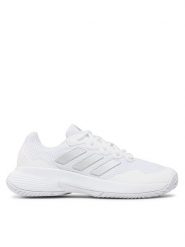 Adidas Buty do tenisa Gamecourt 2.0 Tennis HQ8476 Biały. Białe buty treningowe adidas, bez wzorów, z materiału, bez zapięcia, tenisowe. Za 329.99 zł.