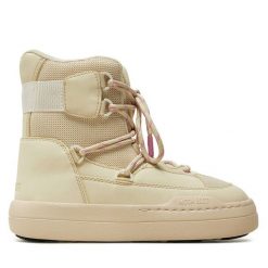 Śniegowce Moon Boot. Brązowe śniegowce Moon Boot, bez wzorów, bez zapięcia. Za 899.99 zł.