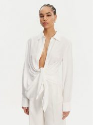JACQUEMUS Koszula 213SH002-1020 Biały Regular Fit. Białe koszule JACQUEMUS, bez wzorów, z wiskozy, bez kołnierzyka, bez ramiączek. Za 1,769.00 zł.