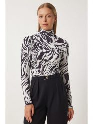 Happiness Istanbul Bluzka w kolorze czarno-białym rozmiar: 36. Białe bluzki Happiness Istanbul, bez wzorów, bez kołnierzyka, bez ramiączek. Za 61.46 zł.