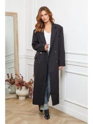 Joséfine Płaszcz przejściowy "Olam" w kolorze czarnym rozmiar: XL. Czarne płaszcze Joséfine, xl, bez wzorów, bez kaptura. Za 300.92 zł.