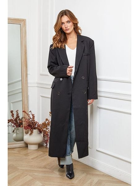 Joséfine Płaszcz przejściowy "Olam" w kolorze czarnym rozmiar: XL. Czarne płaszcze Joséfine, xl, bez wzorów, bez kaptura. Za 300.92 zł.