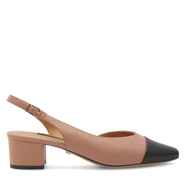 Czółenka GINO ROSSI. Brązowe czółenka Gino Rossi, bez wzorów, bez obcasa, bez zapięcia. Za 279.99 zł.