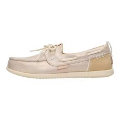HEYDUDE Damskie Mokasyny Harbor Breeze Lo Classic. Szare mokasyny Hey dude, bez wzorów, z materiału. Za 329.00 zł.