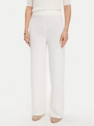 Max Mara Leisure Spodnie dzianinowe Epopea 24263360 Biały Relaxed Fit. Białe spodnie materiałowe Max Mara Leisure, bez wzorów, z dzianiny. Za 619.99 zł.