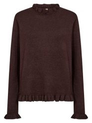 Soyaconcept Sweter "Helda" w kolorze ciemnobrązowym rozmiar: XL. Brązowe swetry Soyaconcept, xl, bez wzorów, bez ramiączek. Za 224.95 zł.