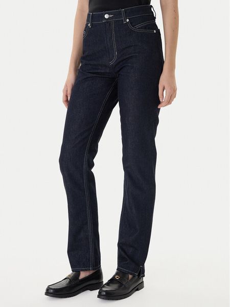 BOSS Jeansy Ada 50552466 Granatowy Slim Fit. Niebieskie jeansy Boss, bez wzorów, z jeansu. Za 369.99 zł.