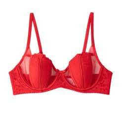 Biustonosz francuski z eleganckim krojem Anjali. Białe biustonosze Intica, bez wzorów. Za 109.00 zł.